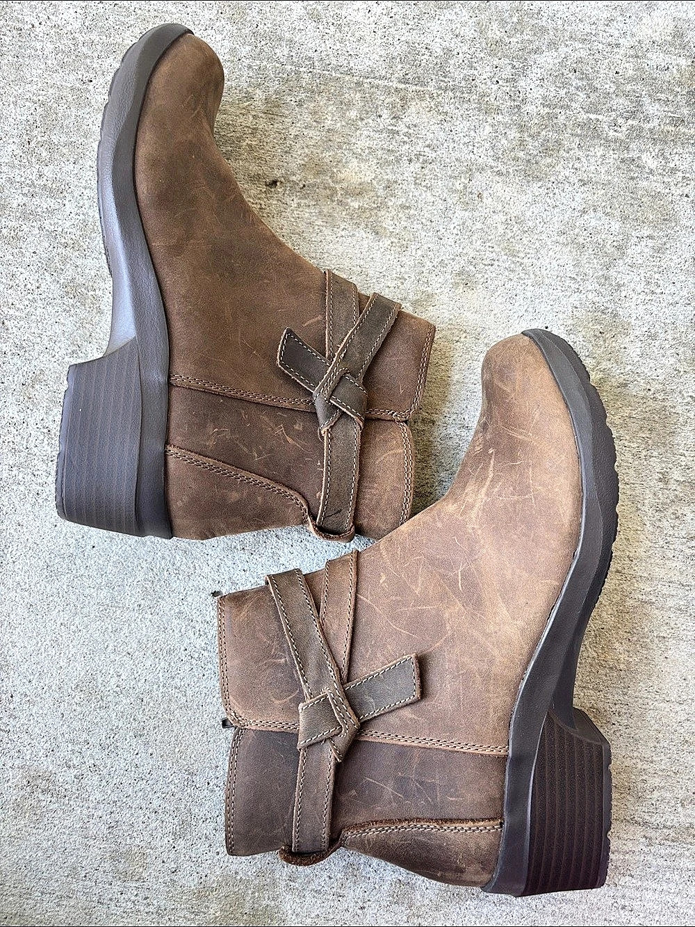 Clarks Angie Spice Women's Brown Ankle Boots US 8 D - Picture 5 of 12